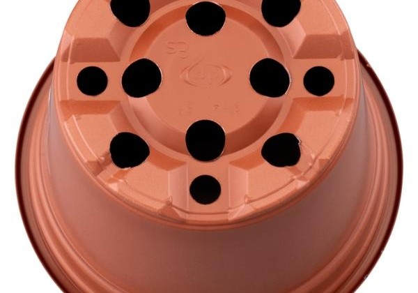 Puķu pods 9 cm, brūns