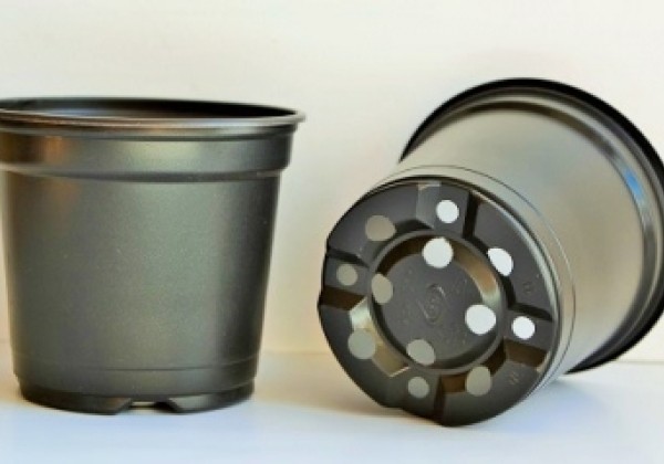 Puķu pods 9 cm, melns
