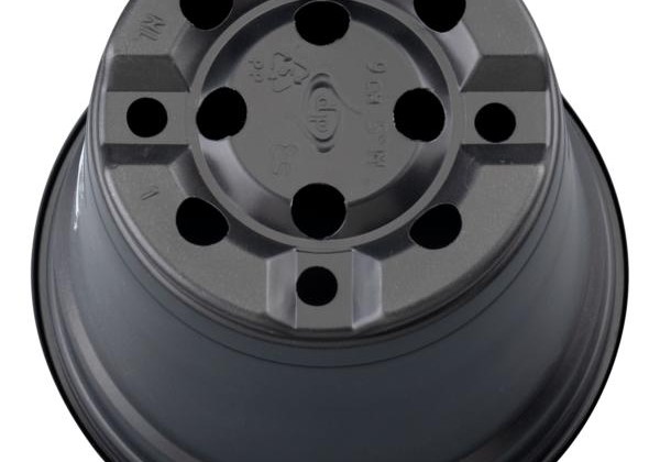 Puķu pods 9 cm M, melns