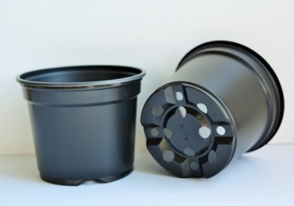 Puķu pods 9 cm H, melns