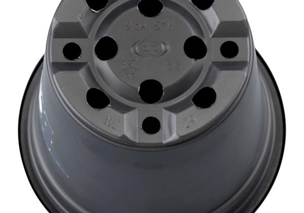 Puķu pods 9 cm H, melns