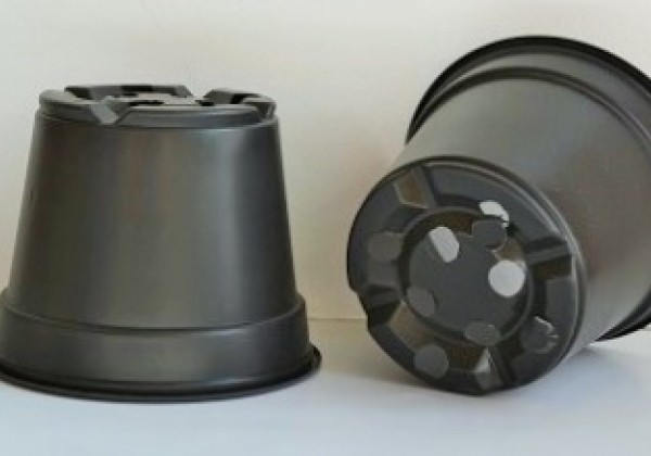 Puķu pods 10 cm, melns (palete)