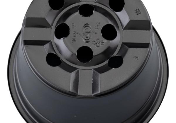 Puķu pods 10 cm, melns (palete)