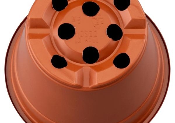 Puķu pods 10 cm, brūns (palete)