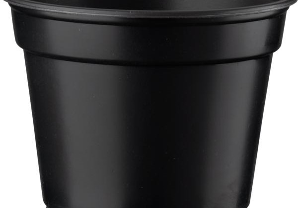 Puķu pods 10 cm, melns