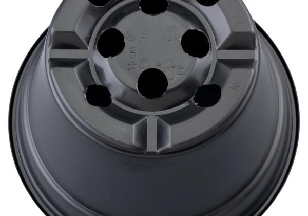 Puķu pods 10 cm, melns