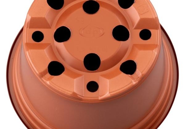 Puķu pods 10,5 cm L, brūns