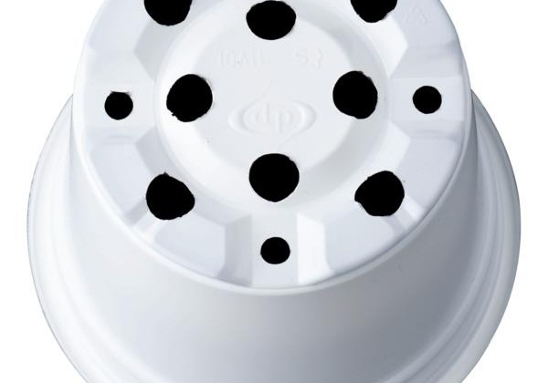 Puķu pods 10,5 cm (vol 11) balts