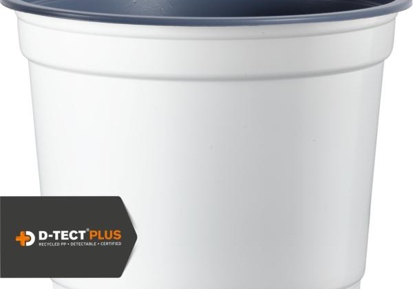 Puķu pods 12 cm L, balts