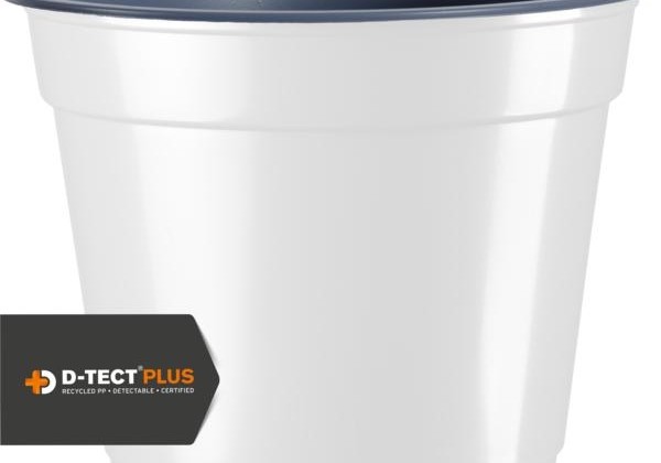 Puķu pods 13 cm L, balts