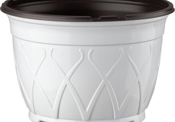 Iekarināmais pods 17 cm, balts