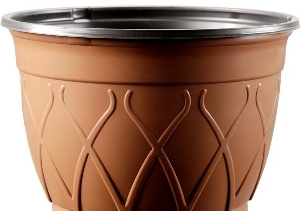 Iekarināmais pods 19 cm, brūns