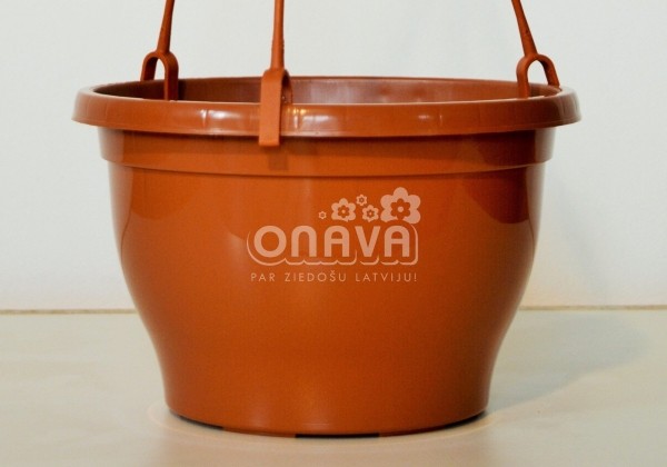 Iekarināmais pods Jacinta 19 cm, brūns (palete)