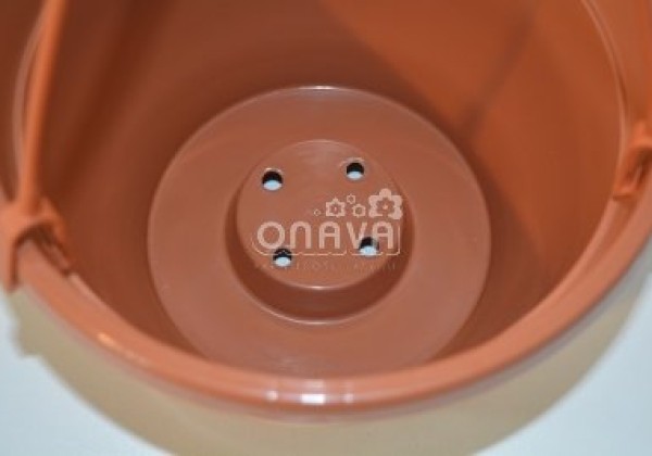 Iekarināmais pods Jacinta 21 cm, brūns