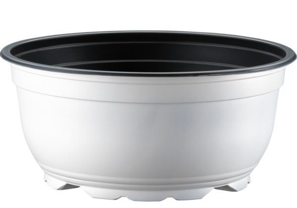 Bļodveida pods 23 cm, balts