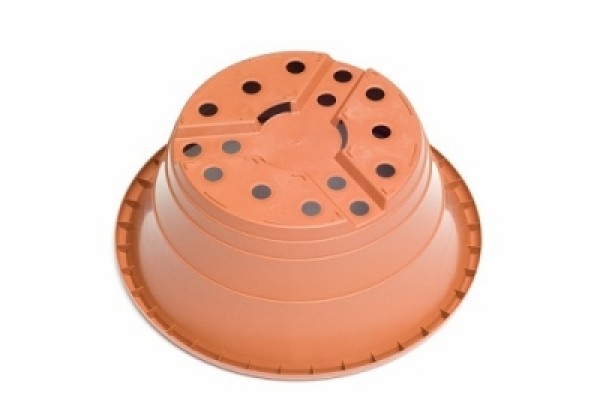 Bļodveida pods Karina 23 cm, brūns