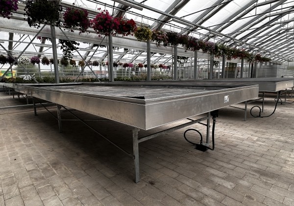Saliekamie pludināmie siltumnīcu galdi 5,0 × 1,01 m