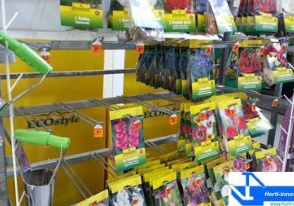CC sīpolpuķu iepakojumu statīvs ar 7 āķiem