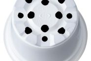 Puķu pods 9 cm, balts
