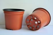 Puķu pods 9 cm H, brūns