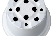Puķu pods 10,5 cm L, balts