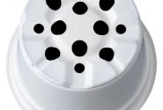 Puķu pods 12 cm L, balts