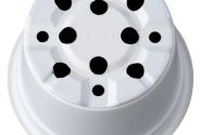 Puķu pods 13 cm L, balts